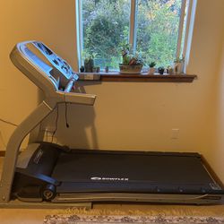 Gray & Black Bowflex 7 Series Folding Treadmill 