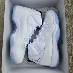 New Jordan 11 Legend Blue. Sizes: 8.5, 9, 9.5, 10, 10.5, 11, 11.5, 12, 13, 14 (Pick Up Only)