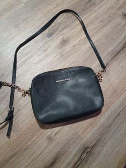 Michael Kors Black Leather Crossbody Bag
