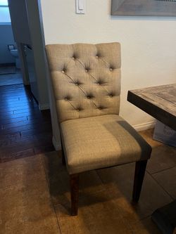 Set of 5 Tufted Upholstered Dining Chairs