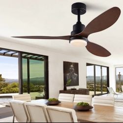 New Modern Ceiling Fan w Light & Remote