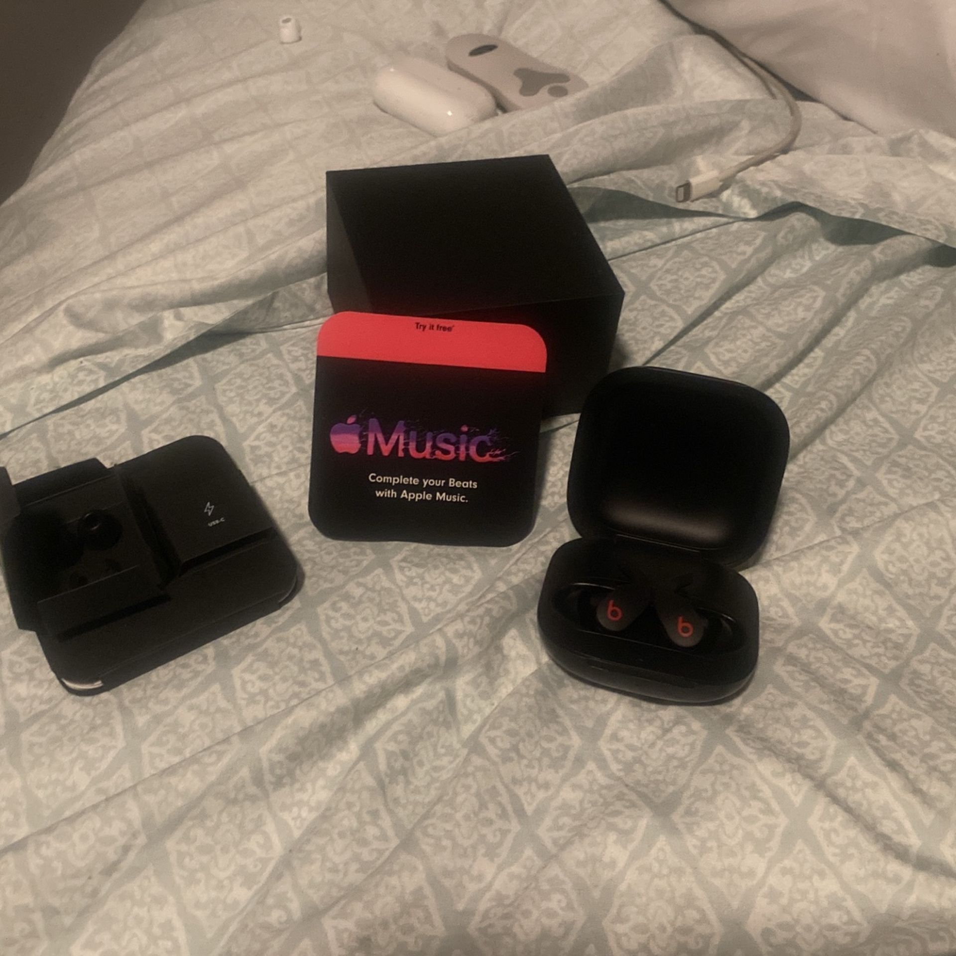 Beats Fit Pro Wireless Earbuds(used) + Apple Music Free Trial