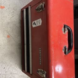 Vintage Craftsmen Tool Box 2 Drawers And 4 In Deep Great Condition