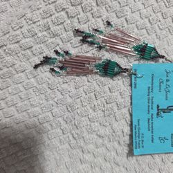 Handmade Native American Beaded Earrings – Santo Domingo Pueblo