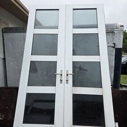 Hurricane proof front door with frame.