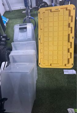 Used storage bins