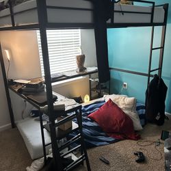 Full Size School Desk Bed Frame Only 