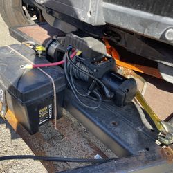 18ft Car Hauler With 12,000 Lbs Winch Clean Title 