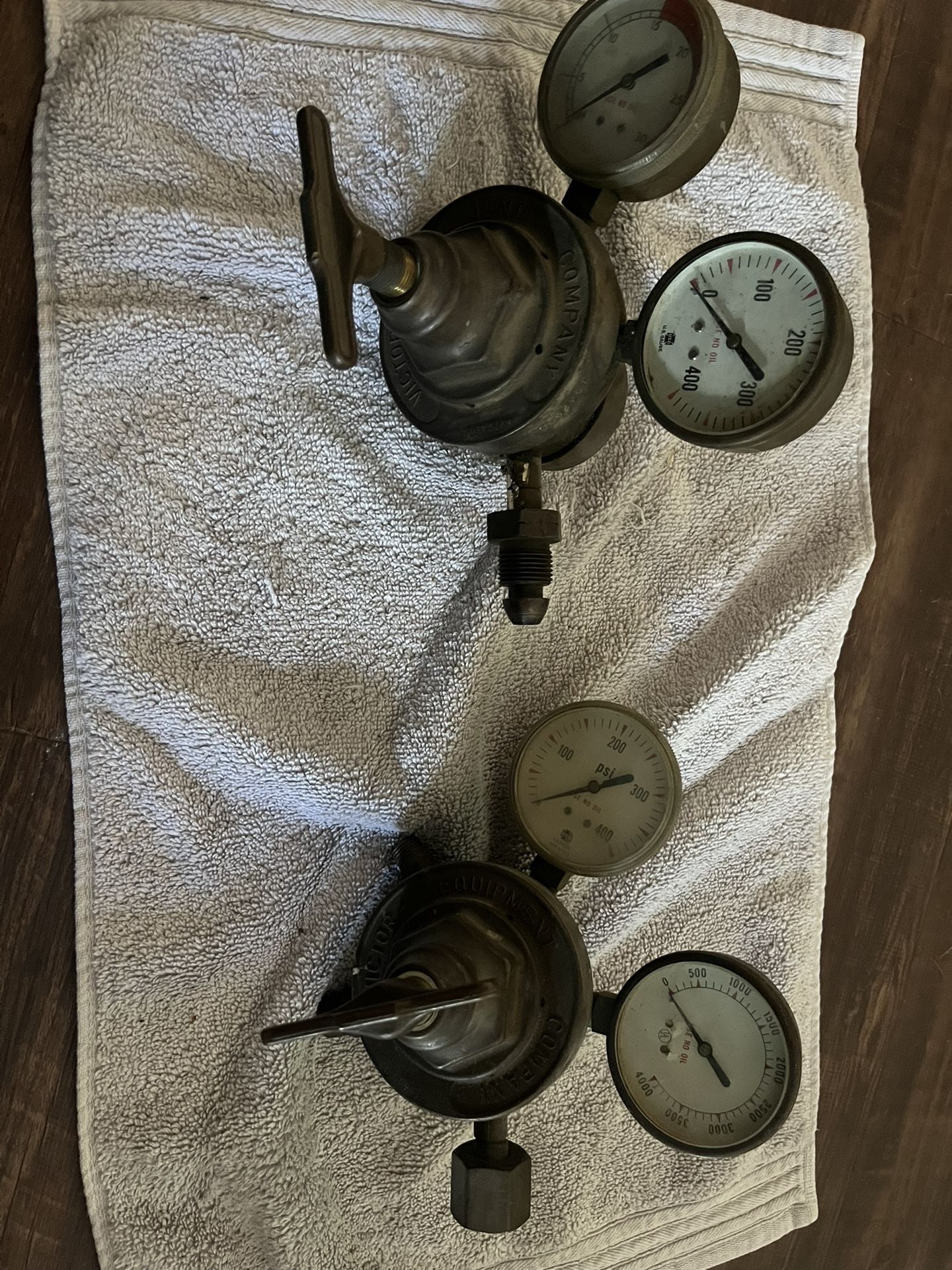 Victor Brass regulators 