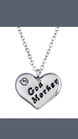 God mother silver necklace