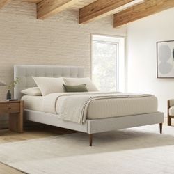 West Elm queen bed