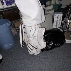 Golf Clubs + Golf Bag — Prima Brand — White