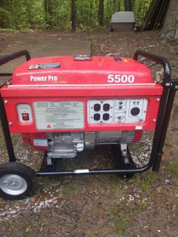 Power pro 5500 watt generator