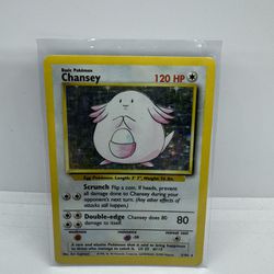 Chansey Holographic Pokémon Card