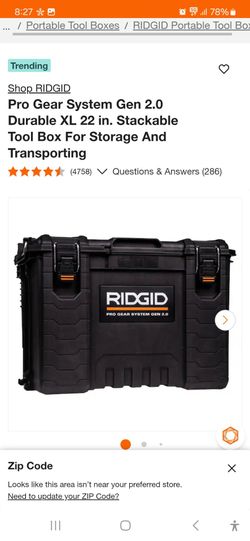 Ridgid tool box