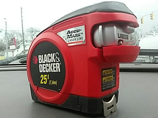 Accu Mark Laser Line Black Decker 25 Tape measure for Sale in