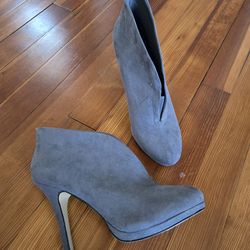 Grey Suede booties