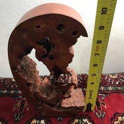 ESCULTURA ANTIGUA DE MADERA TALLADA 