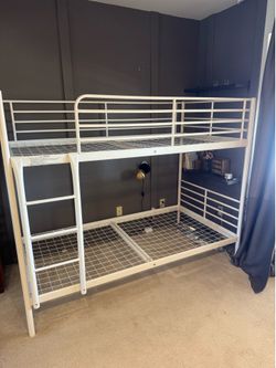IKEA SVÄRTA white bunk bed