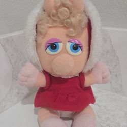 Vintage 1987 McDonald's  Muppets Baby Miss Piggy 9" Plush 