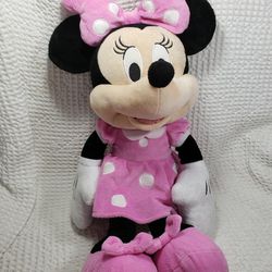 Disney Minnie Mouse plush 24" . Good condition.  She has been washed . Smoke free home. 