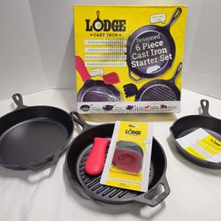 Lodge Seasoned Cast Iron 6pc Starter Set