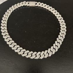 20mm Vvs Moissanite Cuban Link 