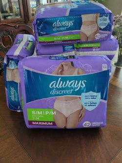 Always Discrete S/M Maximum 42-count Underwear