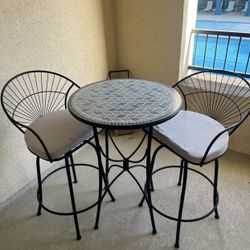 Bistro Table Patio Height Top 