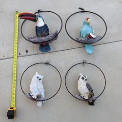 Garden Sculptures and Statues Parrot Owl Toucan $30 EACH