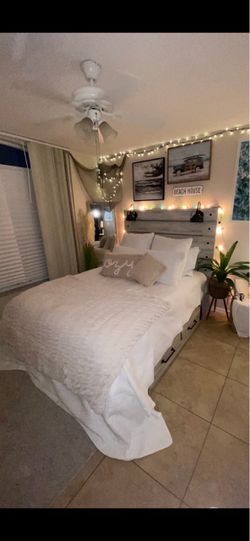 Bed frame (mattress and sheets not included)