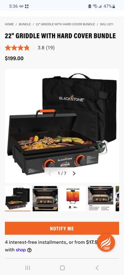 Blackstone 22" Griddle with Hard Cover Bundle $165 each