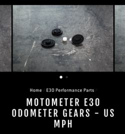 E30 Odometer Gears