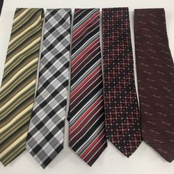 Lot Of 5 Croft & Barrow Men Neck Ties
