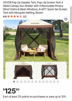 6x6 pop up gazebo