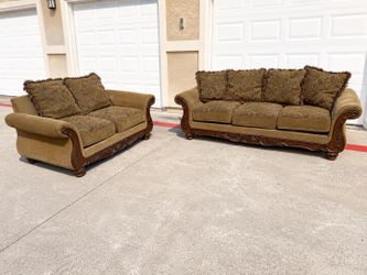 Traditional Sofa & Loveseat Set - Classic Style, Solid Quality