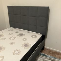 Twin Size Frame And Mattress 