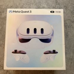 Meta - Quest 3 512GB | Virtual Reality Headset Without Wires — Thirty Percent Sharper Resolution — 2X Graphical Processing - White 