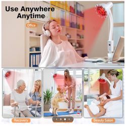 Infrared Light Therapy Lamp, 275W Red Light Therapy for Body Face Pain, 10 Levels Red Therapy Light with Inner Timer, Adjustable Height Near Infrared 