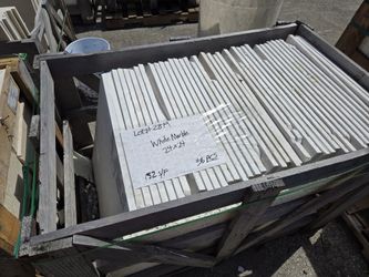 Lot#2849 White Marble 24x24