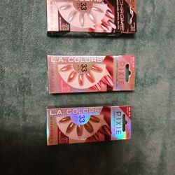 LA Chrome NAILS , SILVER, PINK, AND COPPER  $6 PKGE