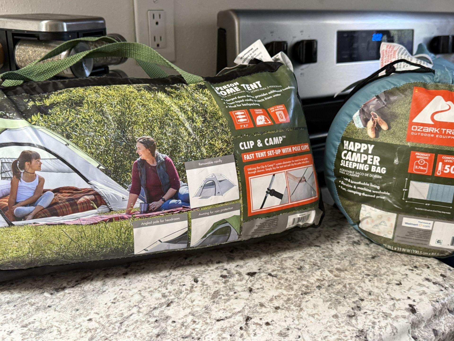 Tent With Sleeping Bag