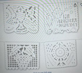 Mi Primera Comunion White Papel Picado Banner, 3pack, 2 sets