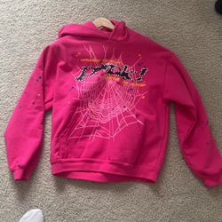 Spider Hoodie Pink
