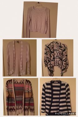 Size small cardigans/sweater