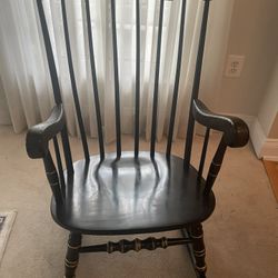 Black Rocking Chair- Vintage- Virginia House Brand 