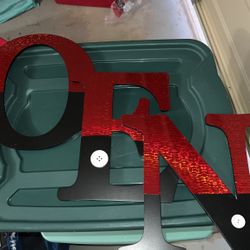 Wooden letters for birthday parties