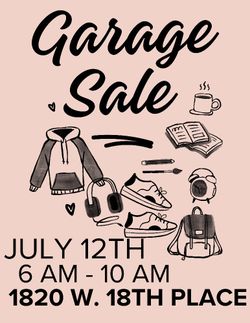 Garage SALE 6AM to 10AM