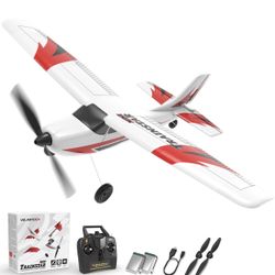 Volantexrc RC Plane Trainer 3CH Remote Control Airplane With Prop Saver, 6-Axis Gyro Stabilizer & 3 Modes To Fly, Hobby Radio Controlled Aircraft RTF 