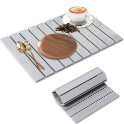 Large Stone Dish Drying Mat for Kitchen Counter, 24"×16" – Quick Drying Diatomaceous Earth, Super Absorbent, Non-Slip, Birthday Gfts for Women Mom Gra